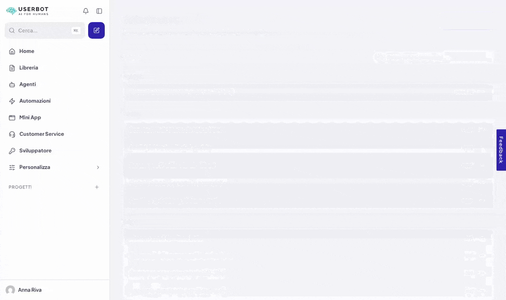 Si apre la conversazione, si clicca la scheda in attesa e a destra compare il pannello della Mini App con importo, quantità, categoria e storico già compilati e il risultato calcolato, e il cursore si ferma su Invio